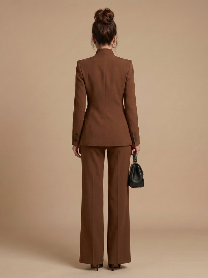 Delta | Structured Stand Collar Tailored Suit