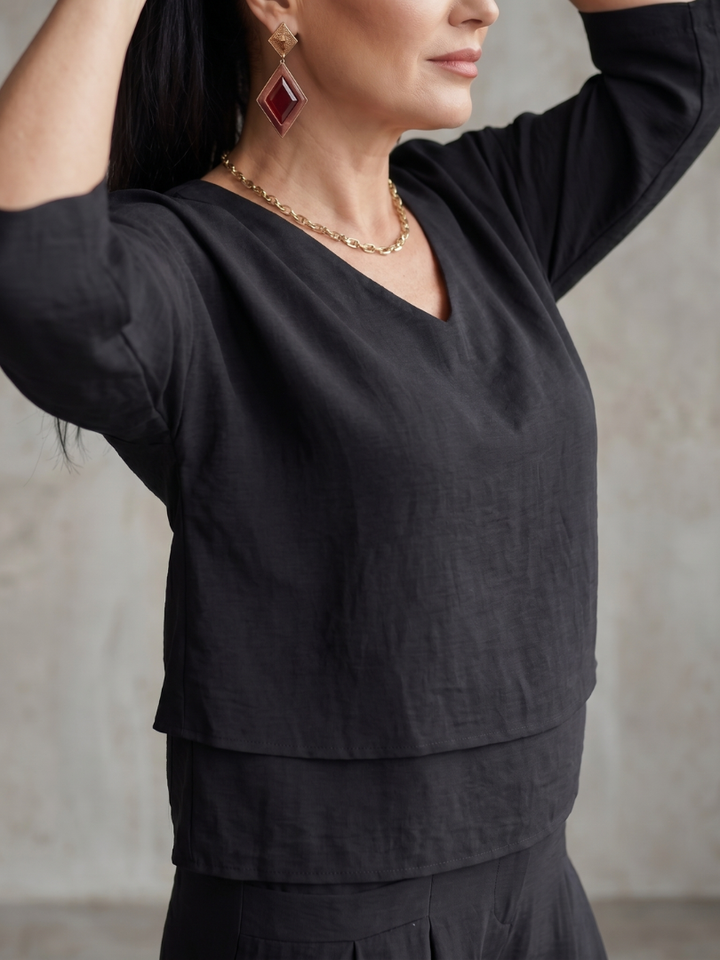 River | Layered Top Wide Leg Set