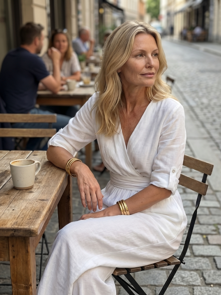 Wanda | Cross Front Wide Leg Jumpsuit