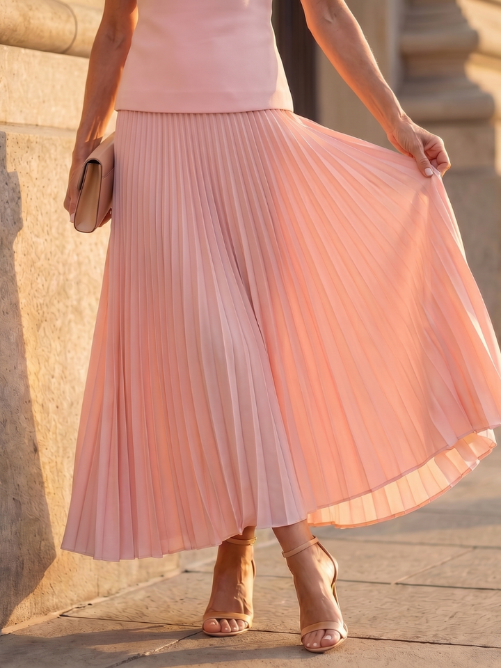 Rhodes | Structured Bodice Pleated Skirt Set