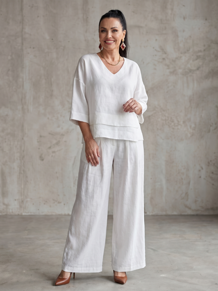 River | Layered Top Wide Leg Set