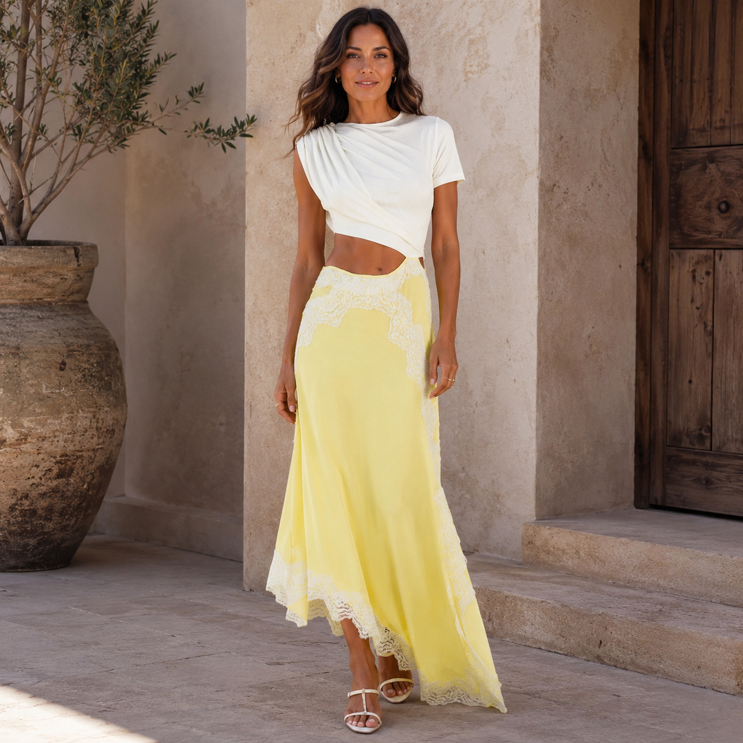 Séraphine Lace-Panel Maxi