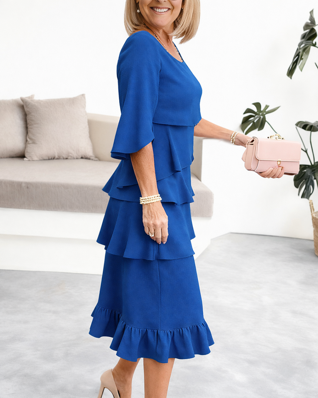 Patricia | Elegant Comfort Ruffle Dress