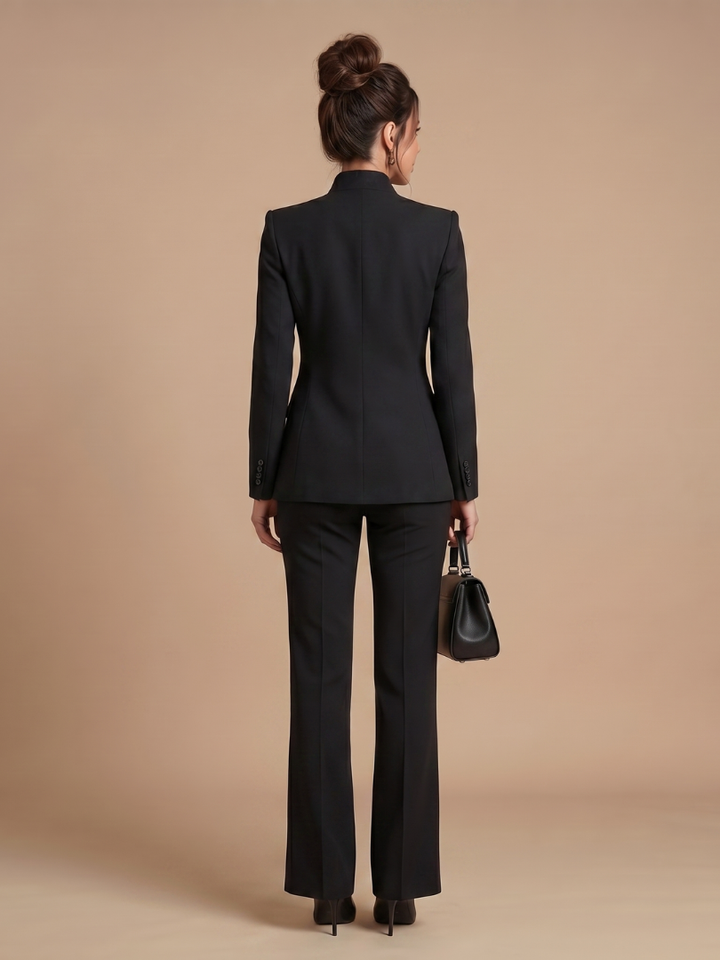 Delta | Structured Stand Collar Tailored Suit