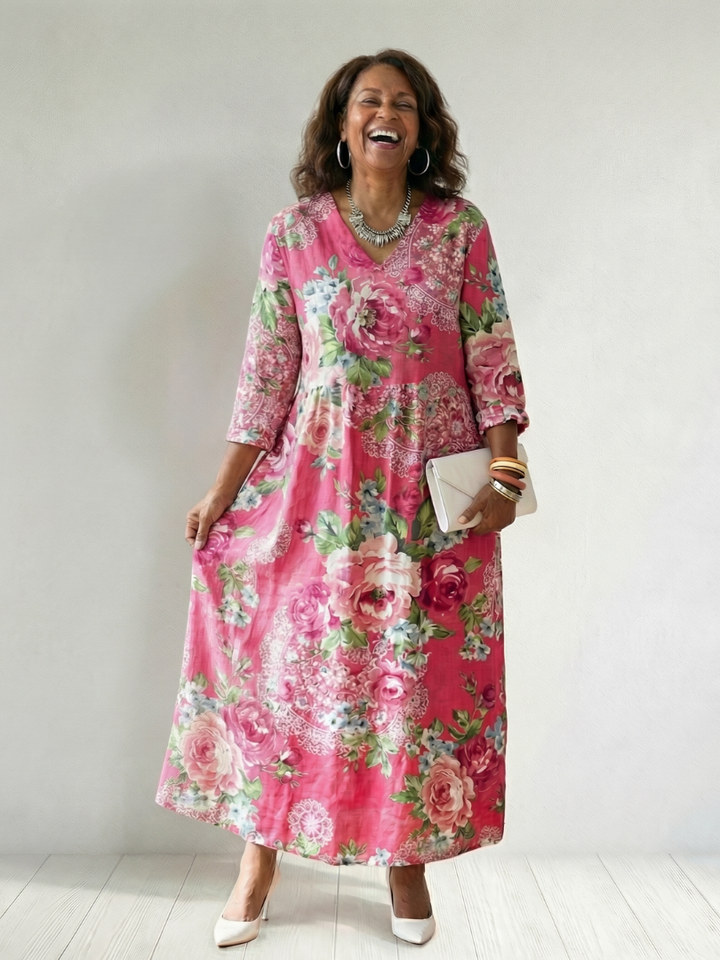 Freya | Garden Bloom Midi Dress
