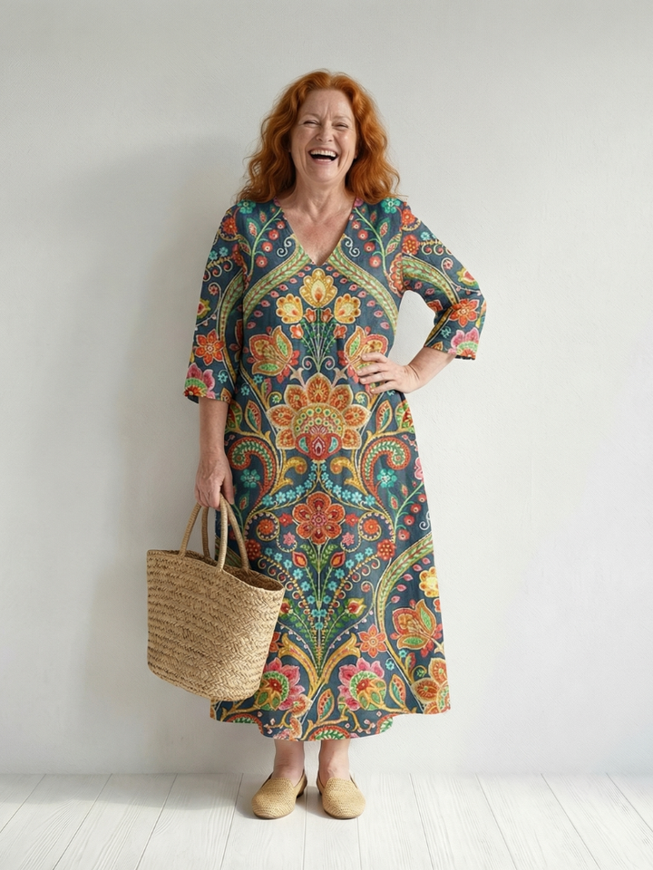 Lara | Easy Shape Garden Midi Dress