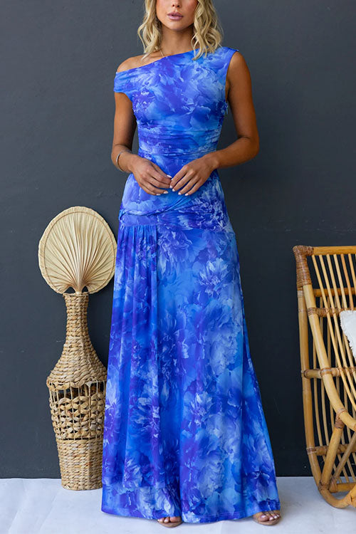 Diana | Elegant Printed Maxi Dress