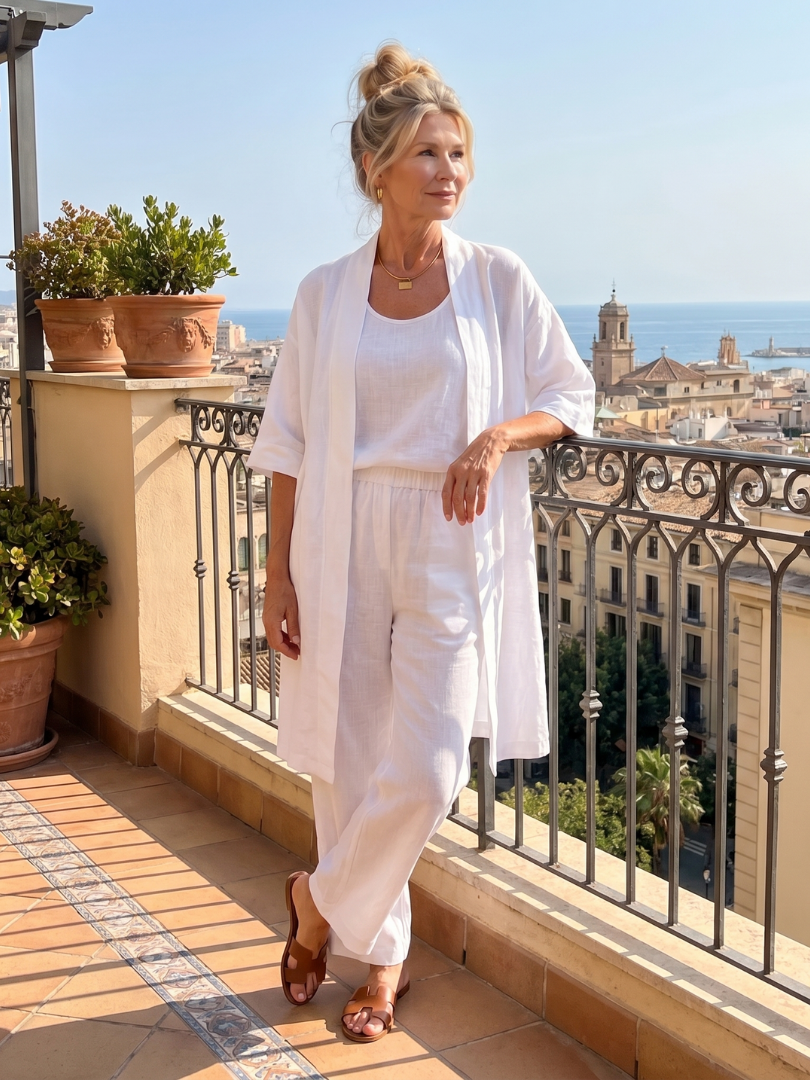 Yael | Three Piece Relaxed Top Pant Set