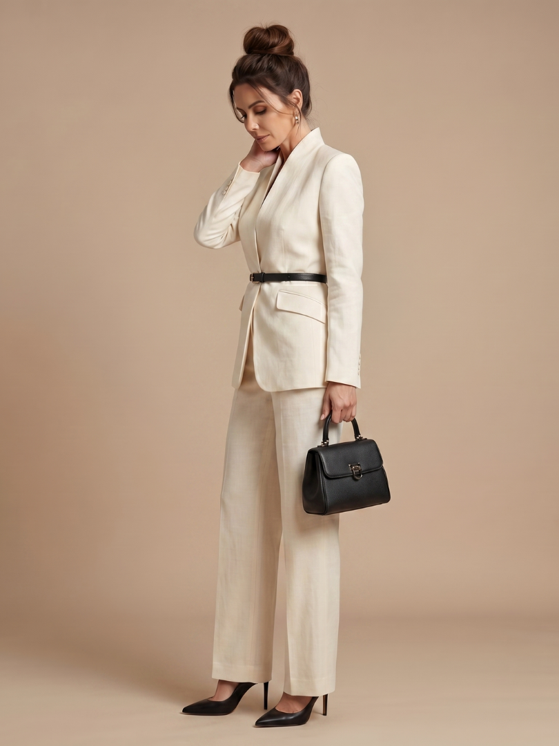 Delta | Structured Stand Collar Tailored Suit