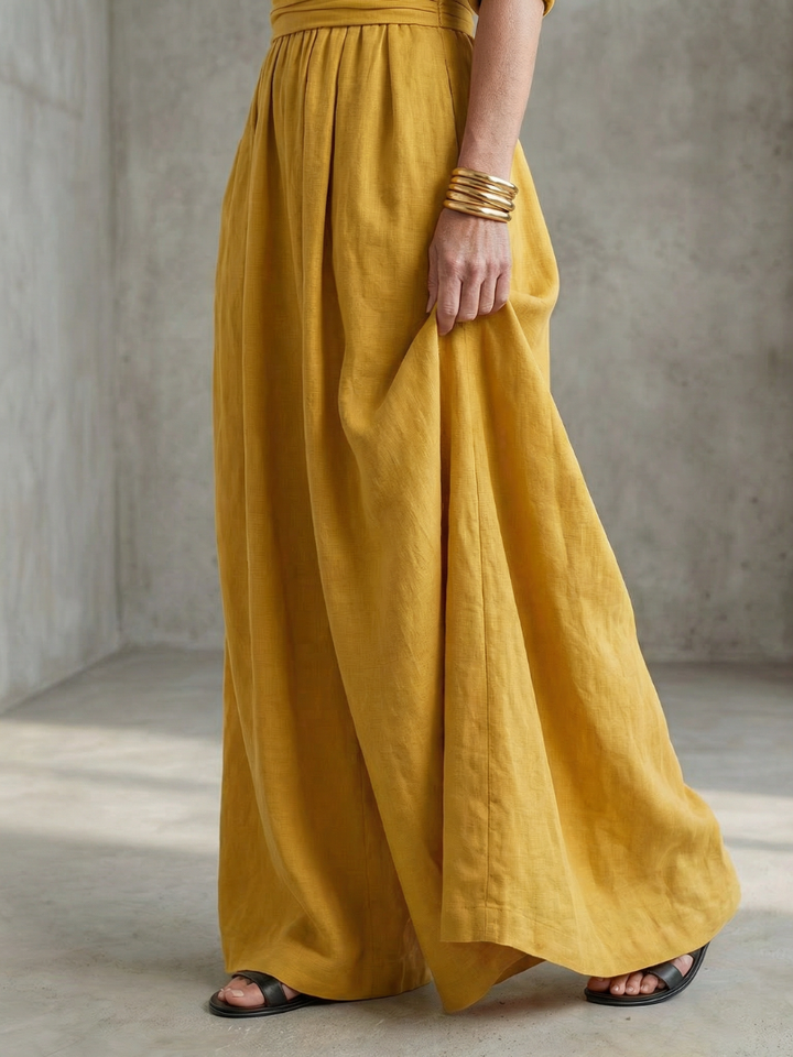 Wanda | Cross Front Wide Leg Jumpsuit
