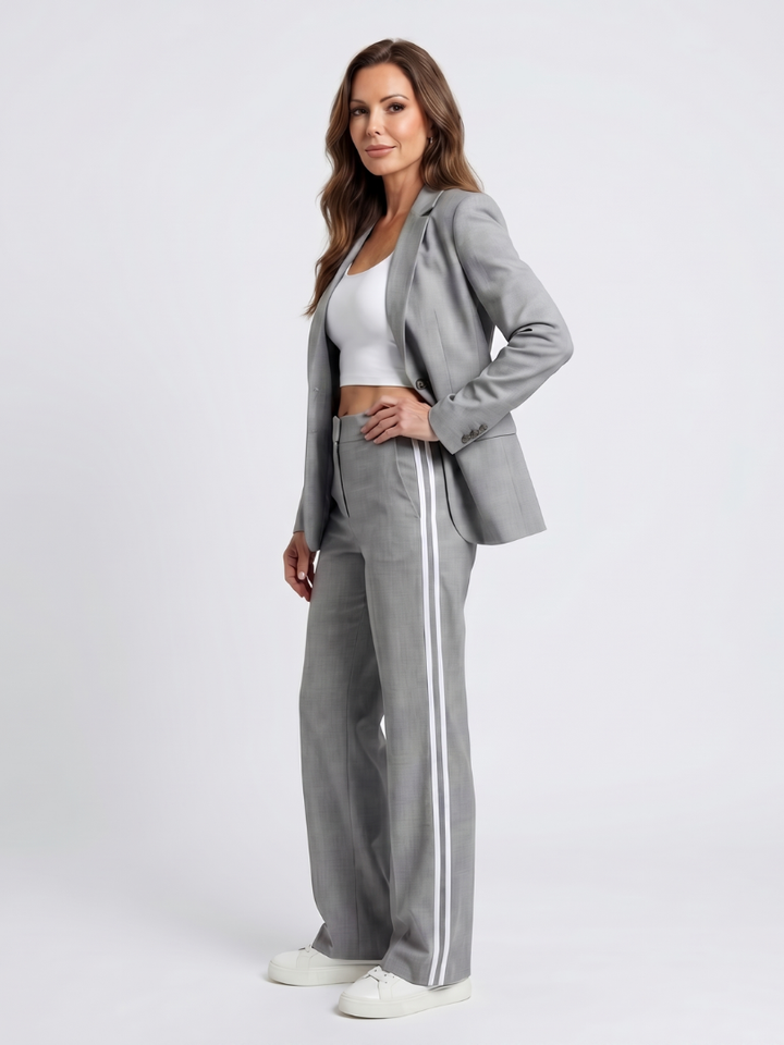 Kaya | Contrast Stripe Wide Leg Set