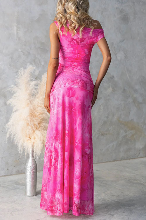 Diana | Elegant Printed Maxi Dress
