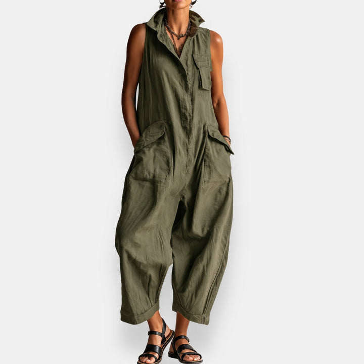 RYKER | SLEEVELESS CARGO JUMPSUIT
