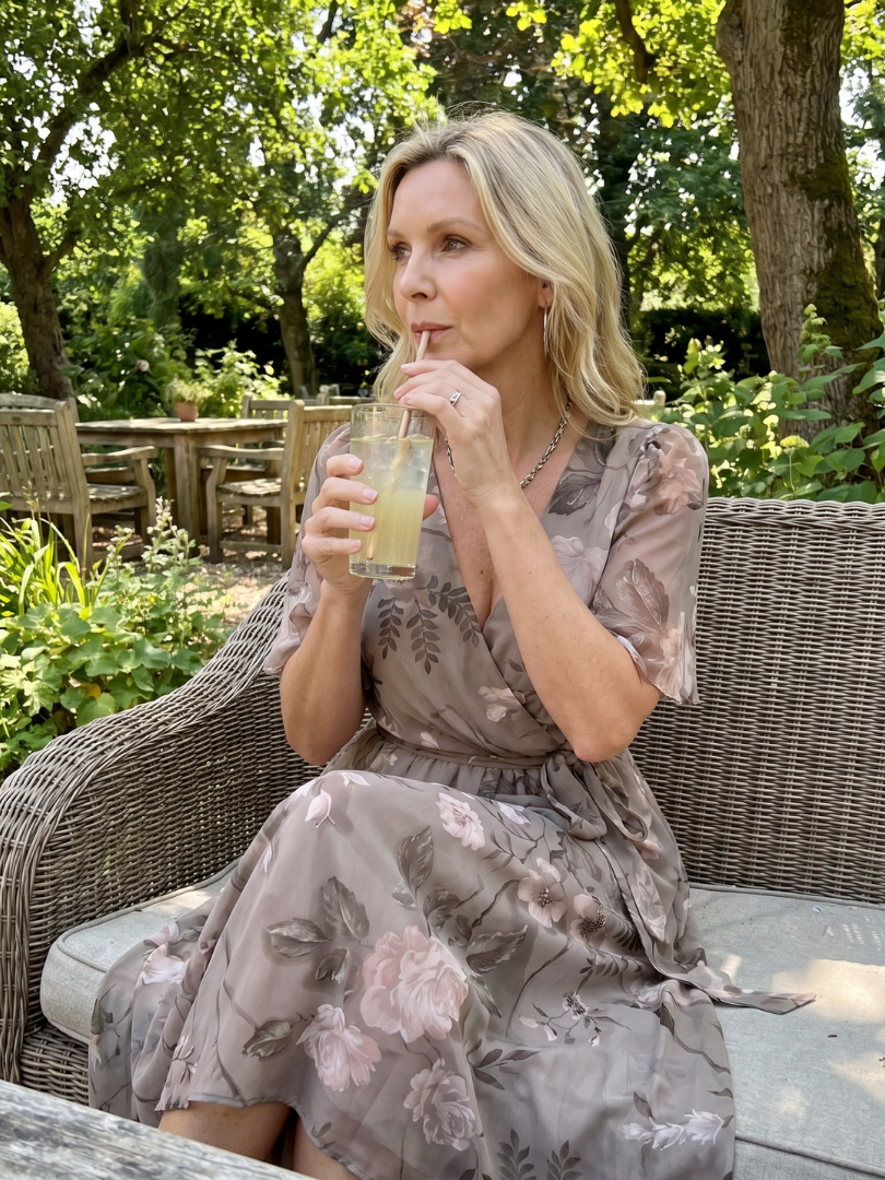 Mirabel | Flutter Sleeve Gathered Waist Floral Print Midi Dress