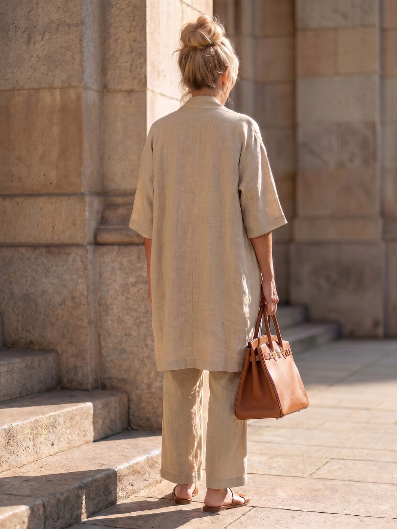 Yael | Three Piece Relaxed Top Pant Set