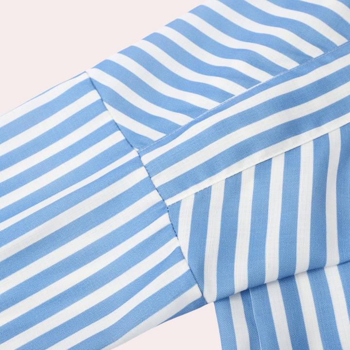 Noa | Relaxed Striped Shirt Midi Dress