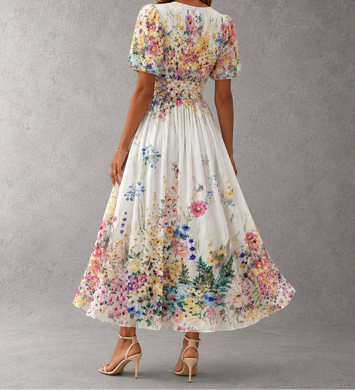 Rosalinda | Short Sleeve Maxi Dress
