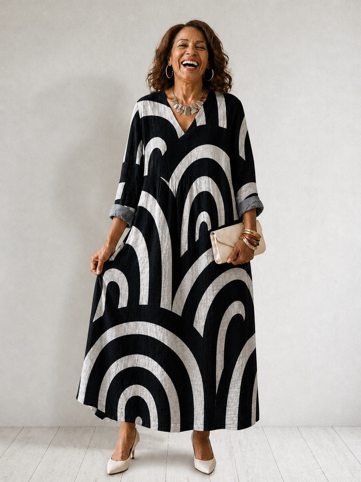 Cynthia - Summer Breeze Printed Dress
