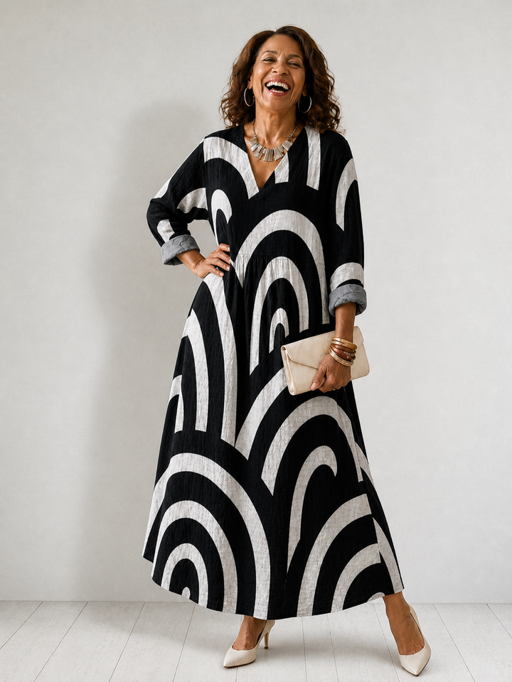 Cynthia - Summer Breeze Printed Dress