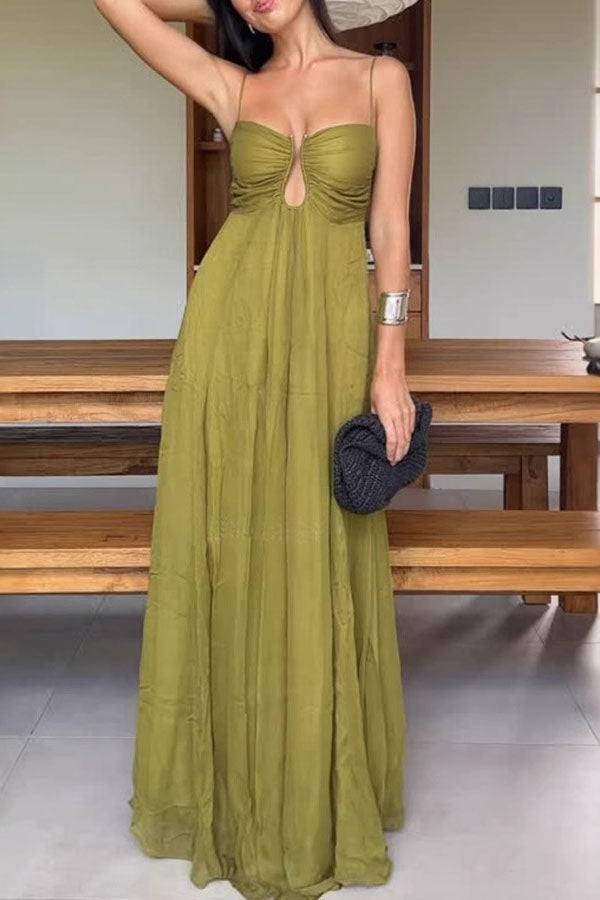 Taylor | Stylish Green Guest Dress