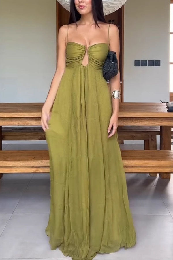 Taylor | Stylish Green Guest Dress