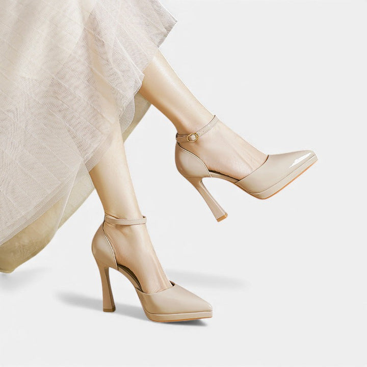 Evette | Leather Heels