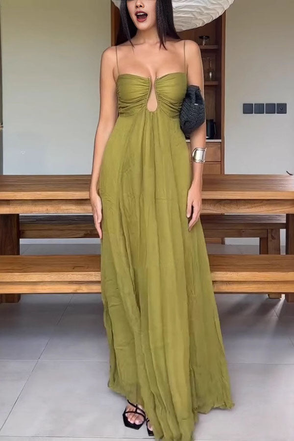 Taylor | Stylish Green Guest Dress