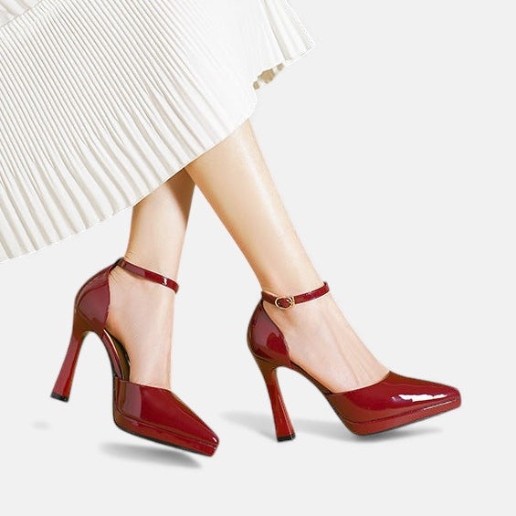 Evette | Leather Heels