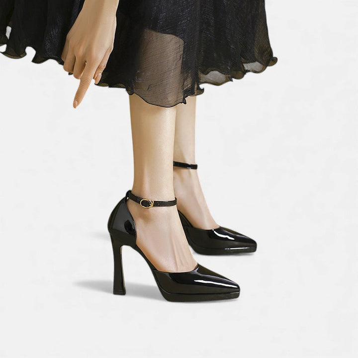 Evette | Leather Heels