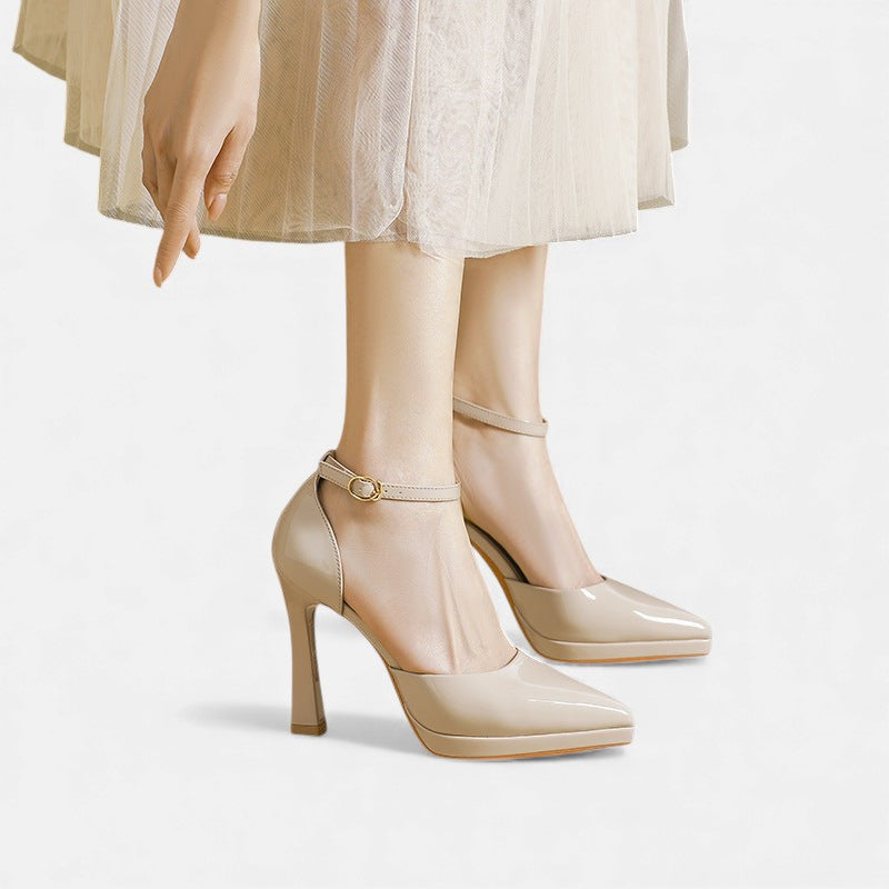 Evette | Leather Heels