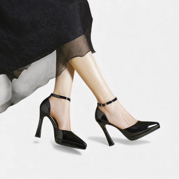 Evette | Leather Heels