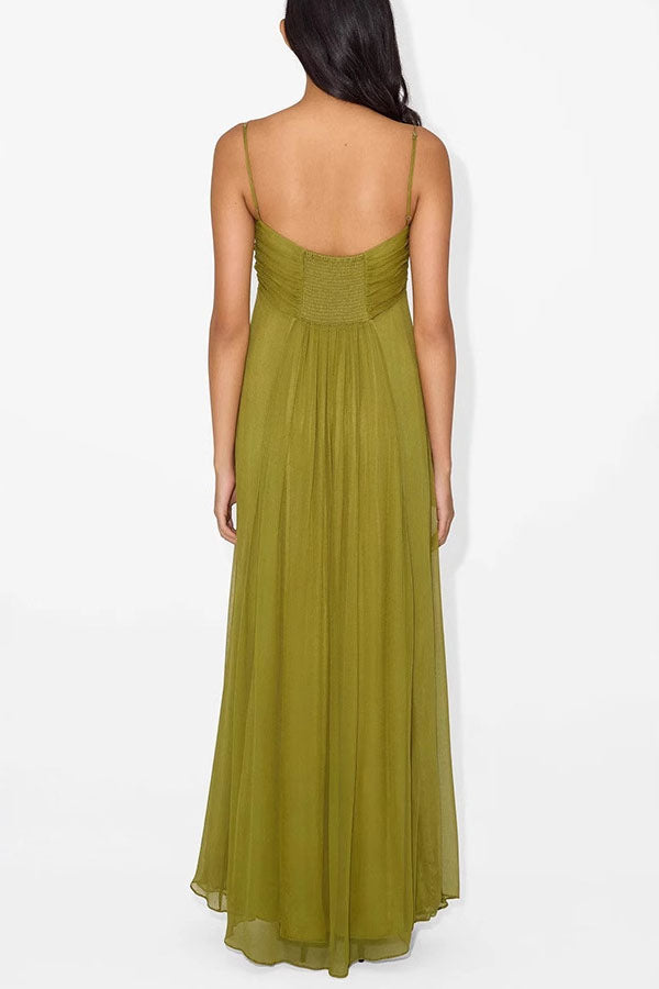 Taylor | Stylish Green Guest Dress