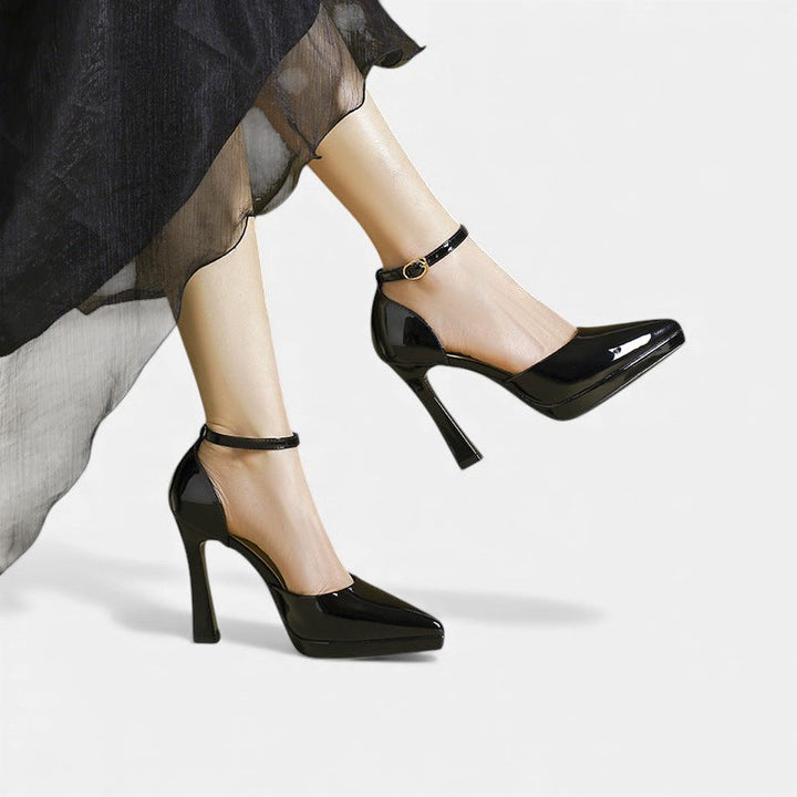 Evette | Leather Heels