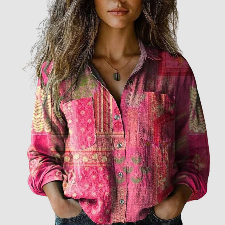 Morena™ Vintage Printed Blouse