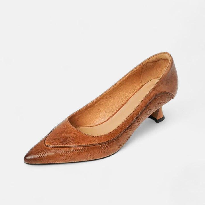Amara | Leather Heels