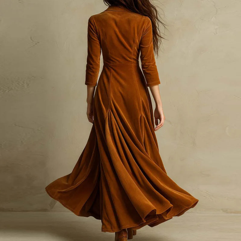 Mirella | Flowing Velvet Maxi Dress
