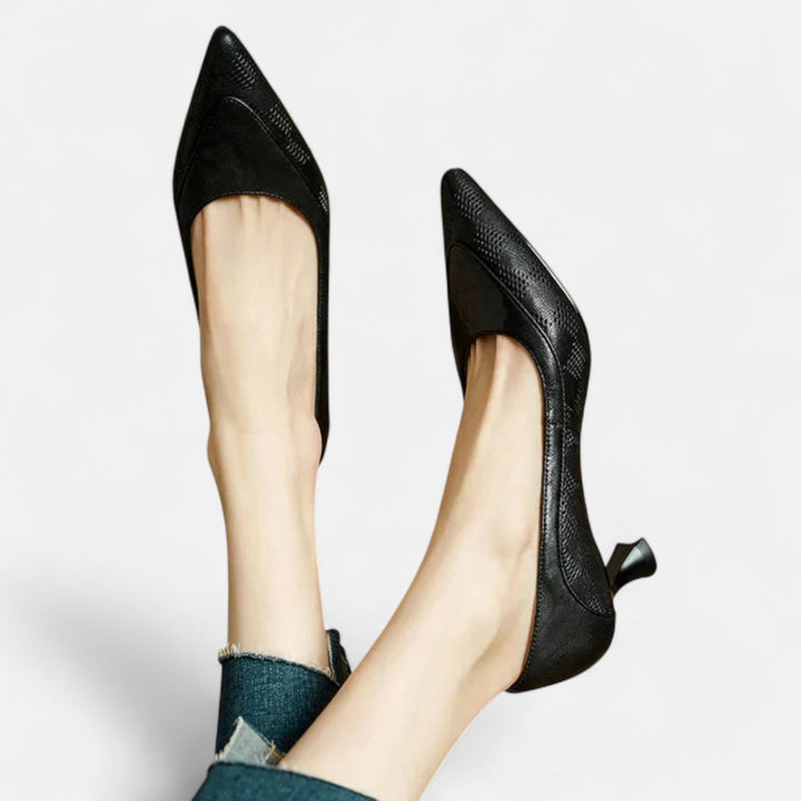 Amara | Leather Heels