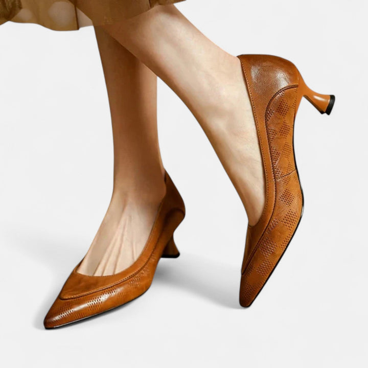 Amara | Leather Heels