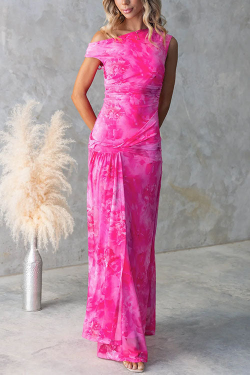 Diana | Elegant Printed Maxi Dress