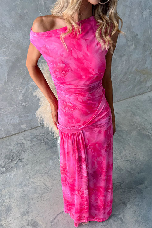 Diana | Elegant Printed Maxi Dress