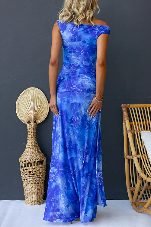 Diana | Elegant Printed Maxi Dress