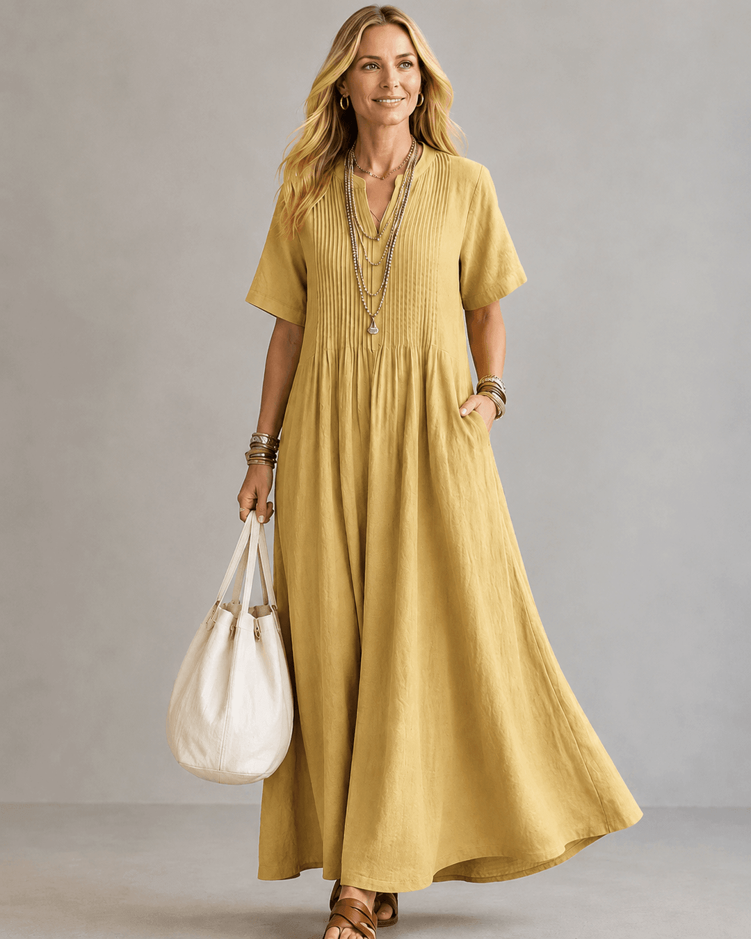 Nathalia™ | Pleated Dress