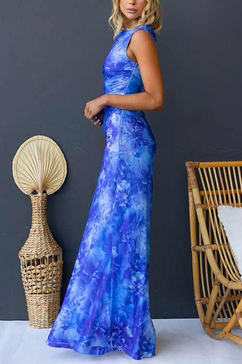 Diana | Elegant Printed Maxi Dress