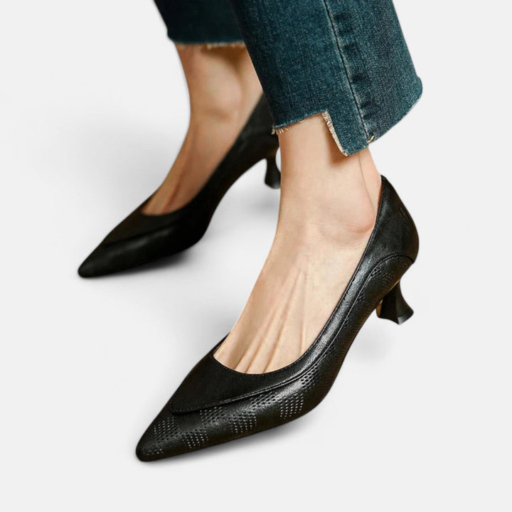 Amara | Leather Heels