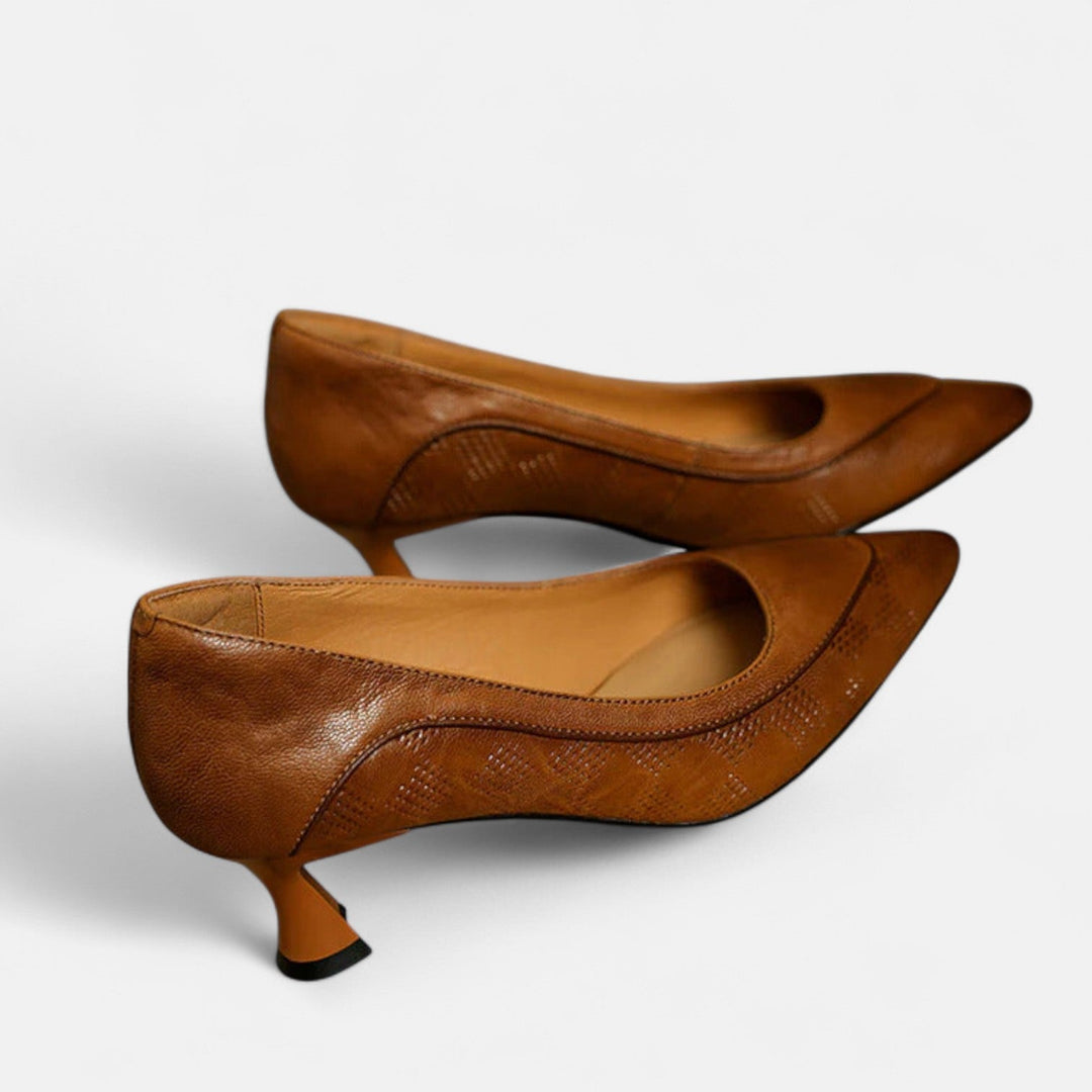 Amara | Leather Heels
