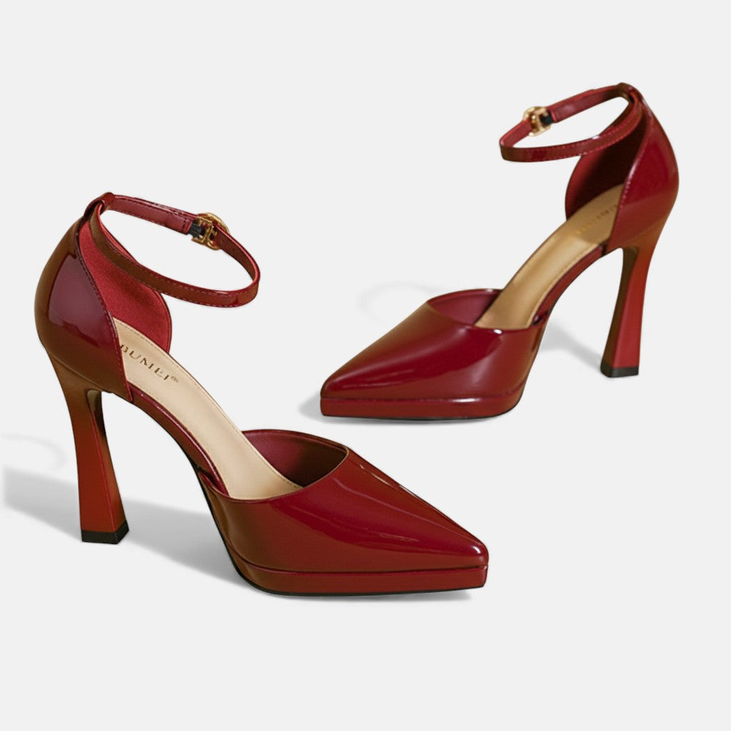 Evette | Leather Heels