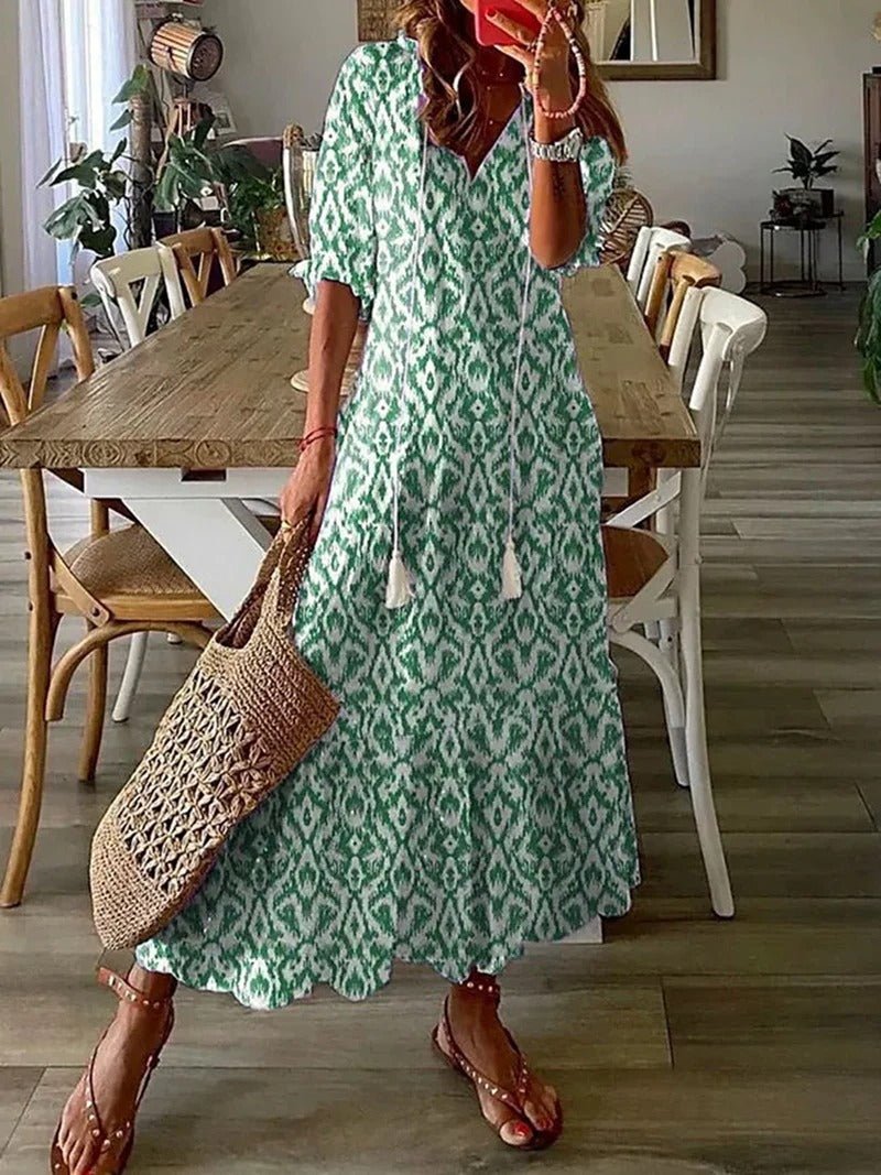 Lana | Figure-Flattering Boho Maxi Dress