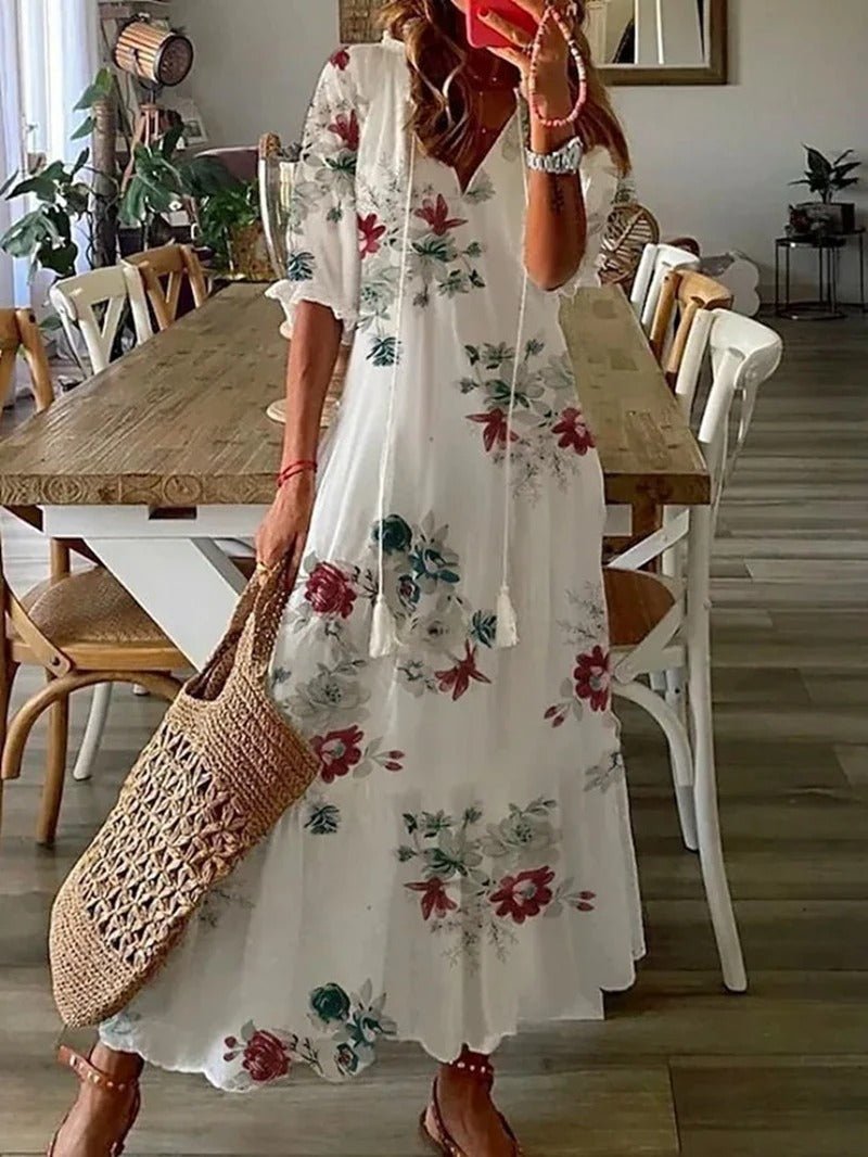 Lana | Figure-Flattering Boho Maxi Dress