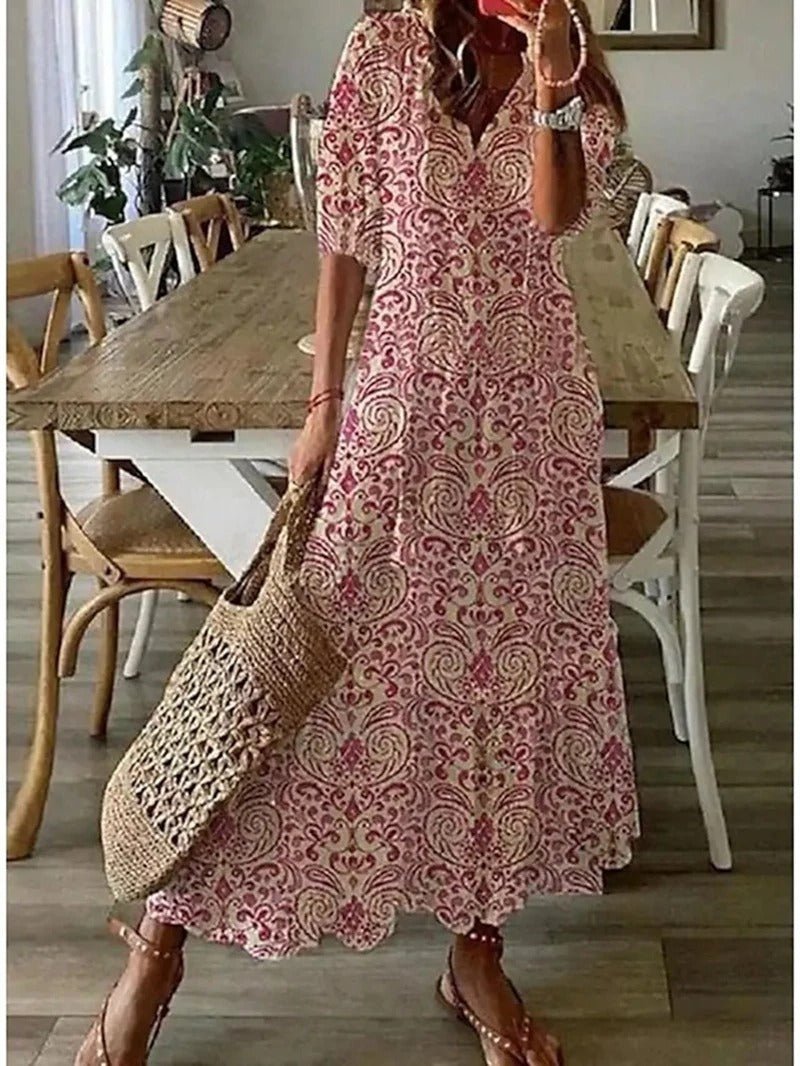 Lana | Figure-Flattering Boho Maxi Dress