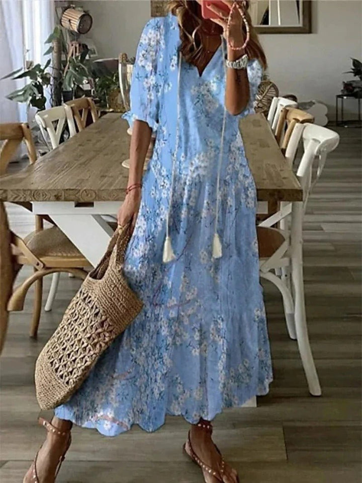 Lana | Figure-Flattering Boho Maxi Dress
